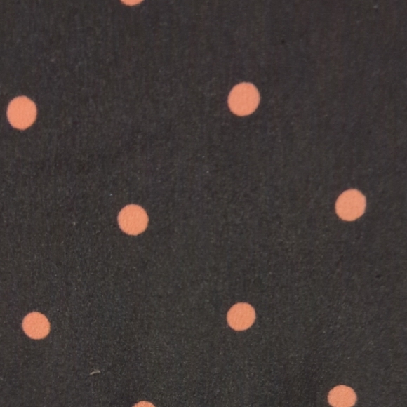 Lane Bryant Black and Pink Dot Blouse - Picture 5 of 5